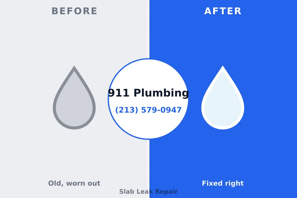 Before and after: plumbing repair David City, NE